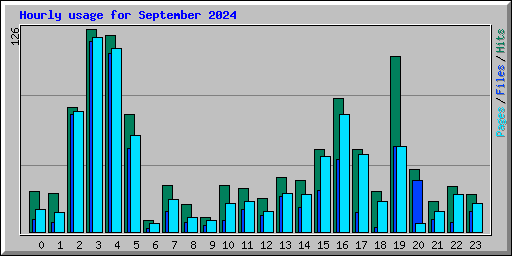 Hourly usage for September 2024